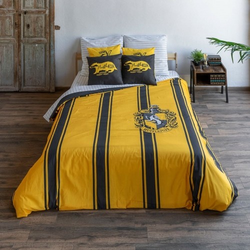 Ziemeļu pārvalks Harry Potter Hufflepuff Dzeltens Melns 140 x 200 cm Gulta 80 image 2