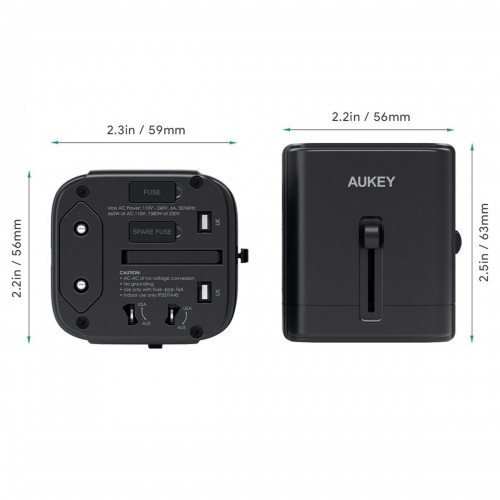 Сетевое зарядное устройство Aukey PA-TA01 Чёрный image 2