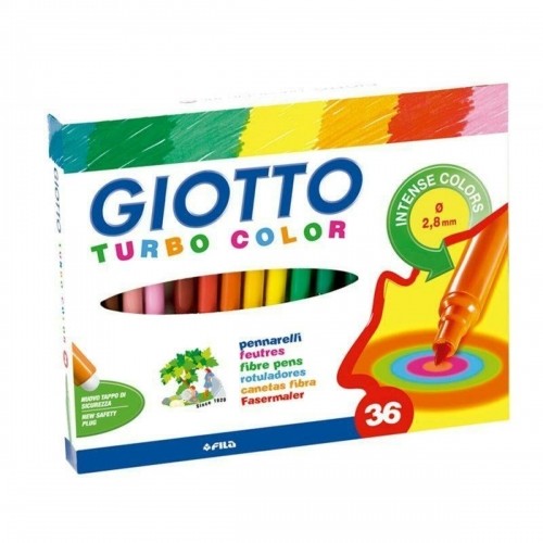 Flomasteru Komplekts Giotto Turbo Color Daudzkrāsains (5 gb.) image 2