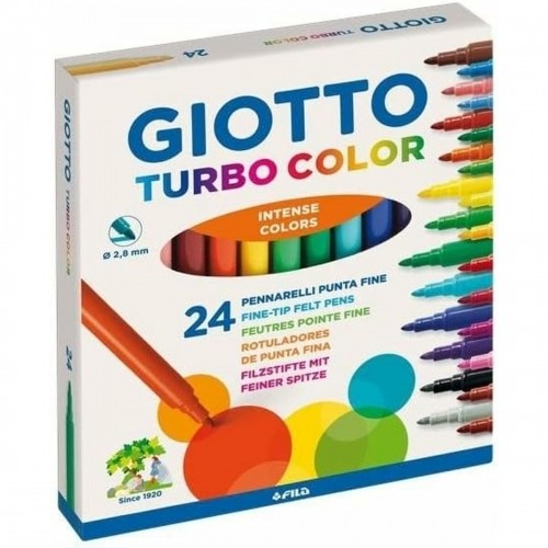 Set of Felt Tip Pens Giotto Turbo Color Multicolour (5 Units) image 2