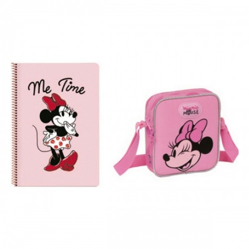 Канцелярский Набор Minnie Mouse Loving Розовый A4 2 Предметы image 2