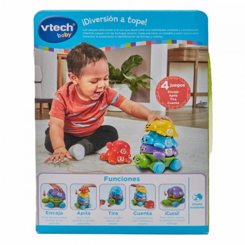 Mazuļu rotaļlieta Vtech 17,5 x 11,5 x 24 cm Bruņurupucis Varavīksni image 2