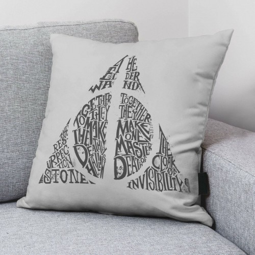 Чехол для подушки Harry Potter Dealthy Hallows Серый 50 x 50 cm image 2