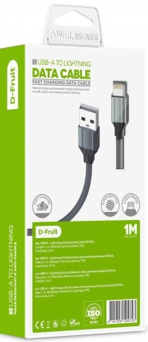 D-Fruit кабель USB-A - Lightning 1 м (DF441L) image 2