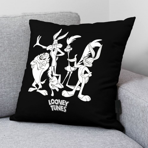 Spilvendrāna Looney Tunes Melns 45 x 45 cm image 2
