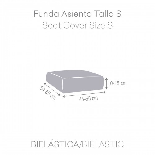 Sofa Cover Eysa BRONX Beige 60 x 15 x 55 cm image 2