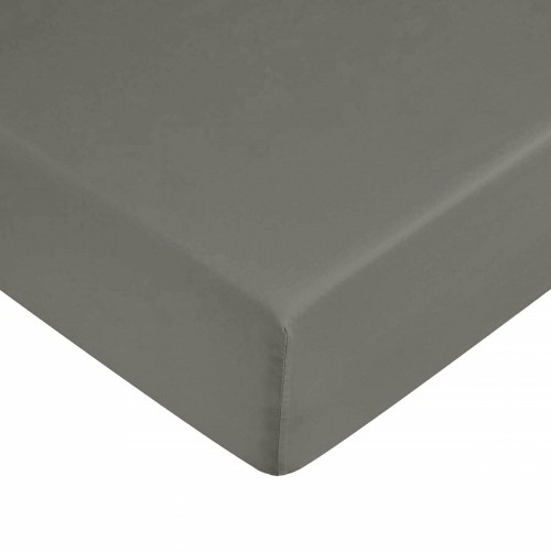 Fitted bottom sheet Decolores Liso Anthracite Dark grey 180 x 200 cm image 2