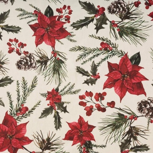 MuarÉ Скатерть из смолы, устойчивая к пятнам Mauré Christmas Flowers 250 x 140 cm image 2