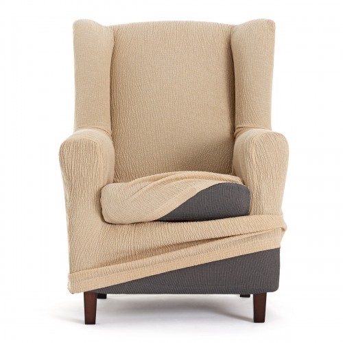 Armchair slipcovers Eysa TROYA Beige 80 x 100 x 90 cm image 2