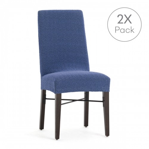 Chair Cover Eysa JAZ Blue 50 x 60 x 50 cm 2 Units image 2