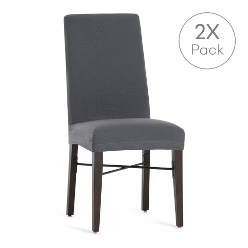 Chair Cover Eysa BRONX Dark grey 50 x 55 x 50 cm 2 Units image 2