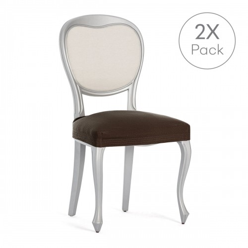 Chair Cover Eysa BRONX Brown 50 x 5 x 50 cm 2 Units image 2