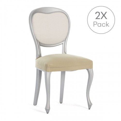 Chair Cover Eysa BRONX Beige 50 x 5 x 50 cm 2 Units image 2