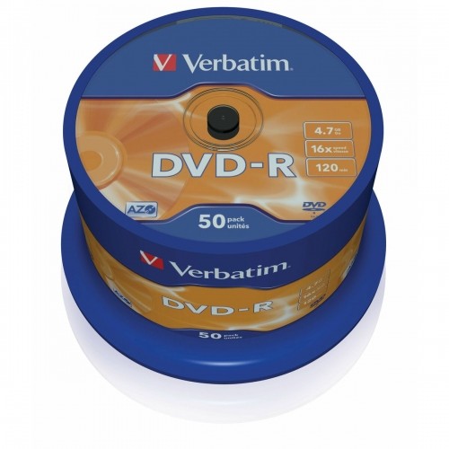 DVD-R Verbatim DVD-R Matt Silver 16x Серебристый (50 штук) image 2