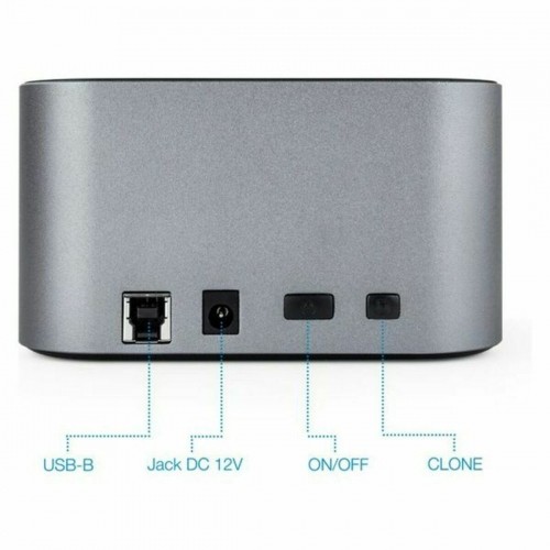 Dock Station Dual TooQ TQDS-805G 2.5"-3.5" HDD/SSD SATA USB 3.0 image 2