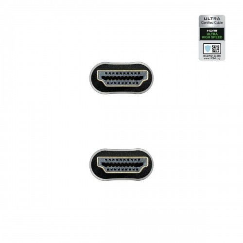 HDMI Kabelis NANOCABLE 10.15.8102 Melns 2 m image 2