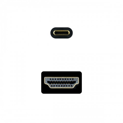 USB-C - HDMI kaapeli NANOCABLE 10.15.5133 Melns 3 m 4K Ultra HD image 2