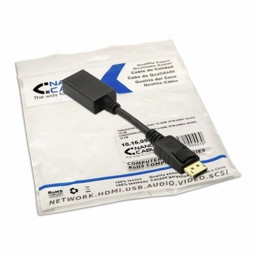 DisplayPort to HDMI Adapter NANOCABLE 10.16.0502 15 cm Black image 2