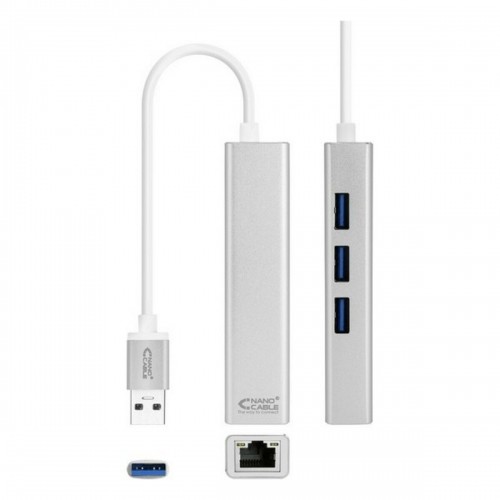 USB 3.0 to Gigabit Ethernet Converter NANOCABLE 10.03.0403 image 2