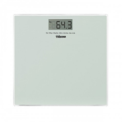Digital Bathroom Scales Tristar WG-2419 Báscula White Glass 150 kg 2 g image 2