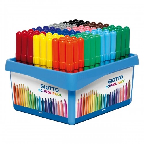 Set of Felt Tip Pens Giotto Turbo Maxi School Multicolour (4 Units) image 2