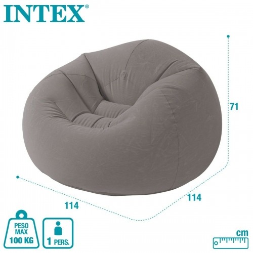 Inflatable Armchair Intex Grey 107 x 69 x 104 cm (6 Units) image 2