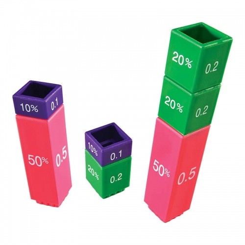 Fraction Tower Equivalency Cubes Learning Resources LER 2509 image 2