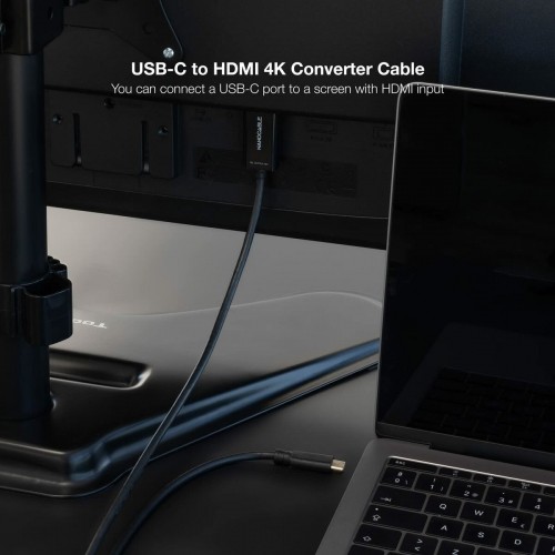 USB-C to HDMI Cable NANOCABLE 10.15.5102 Black image 2