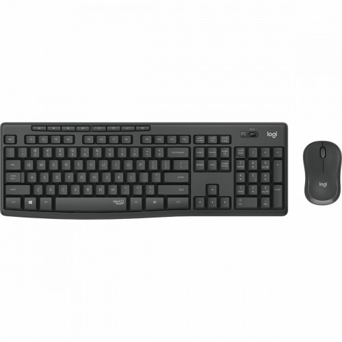 Keyboard and Wireless Mouse Logitech 920-009798 Black Spanish Qwerty QWERTY image 2