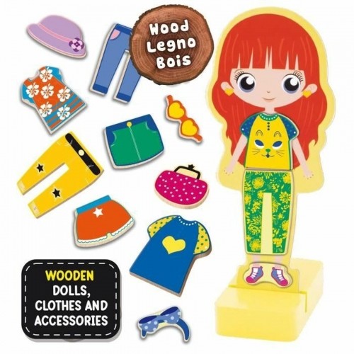 Izglītojošā Spēle Lisciani Giochi Magnetic Fashion Doll (FR) image 2