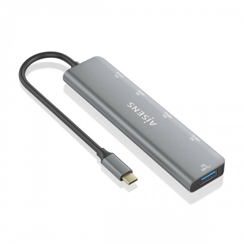 USB Hub Aisens A109-0857 Grey (1 Unit) image 2