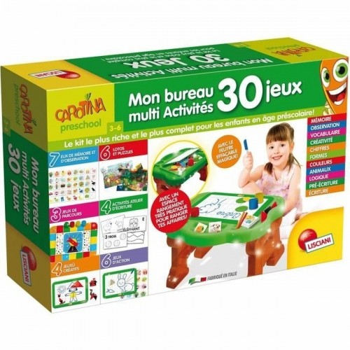 Образовательный набор Lisciani Giochi Carotina educational desk 30 fun learning games (FR) image 2