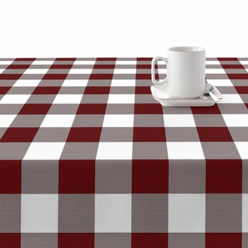 Stain-proof resined tablecloth Belum Maroon 140 x 140 cm Frames image 2