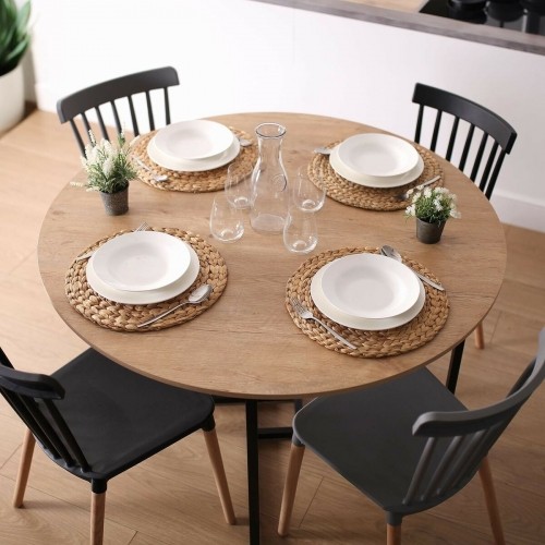 Dining Table Versa Beatriz PVC Metal MDF Wood 120 x 76 x 120 cm image 2