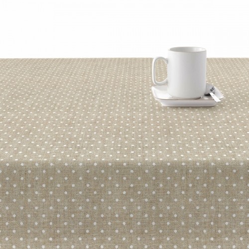 Stain-proof resined tablecloth Belum Plumeti White 200 x 140 cm image 2