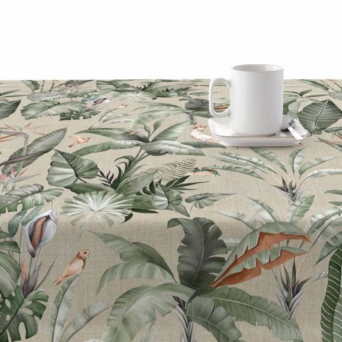 Stain-proof resined tablecloth Belum V23 200 x 140 cm Tropical image 2