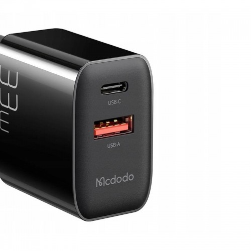 Wall charger Mcdodo CH-0922 USB + USB-C, 33W + USB-C cable (black) image 2
