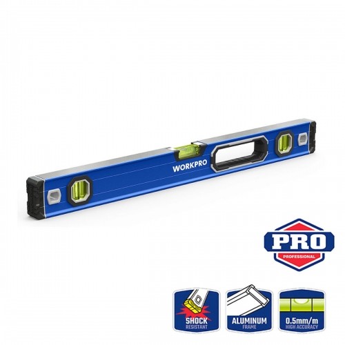 Spirit Level Workpro Aluminium 40 cm Magnetic image 2