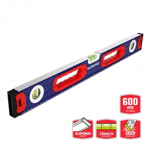 Spirit Level Workpro Aluminium 60 cm Magnetic image 2