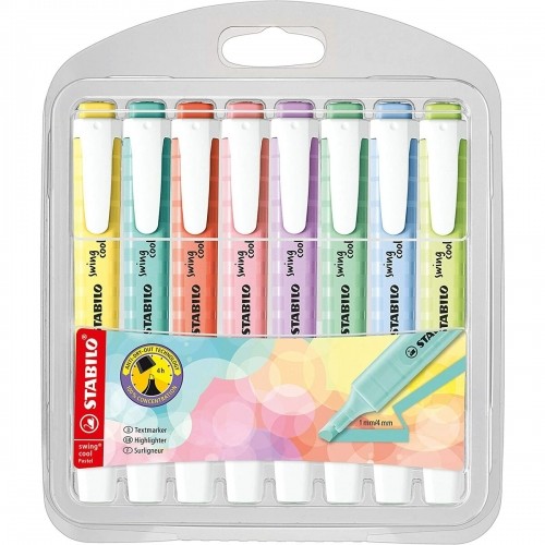 Fluorescent Marker Set Stabilo Swing Cool Pastel Multicolour (5 Units) image 2