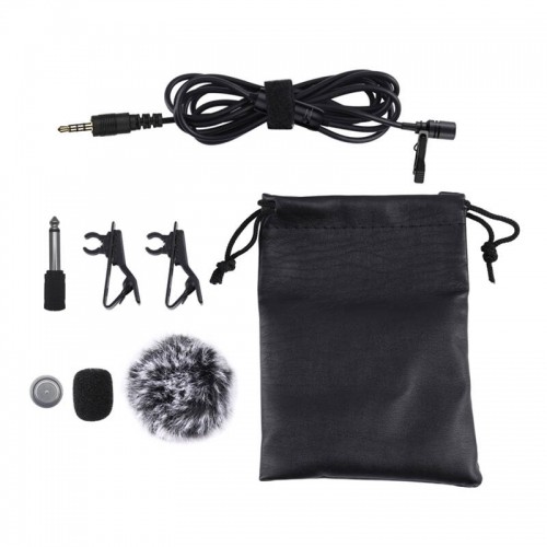 Microphone with a clip PULUZ 3.5mm Jack 6m image 2