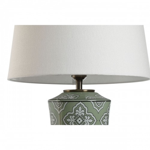 Desk lamp Home ESPRIT White Green Golden Ceramic 50 W 220 V 40 x 40 x 69 cm image 2