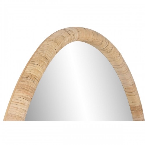 Настенное зеркало Home ESPRIT Натуральный Стеклянный ротанг Scandi 78 x 4,5 x 107,5 cm image 2
