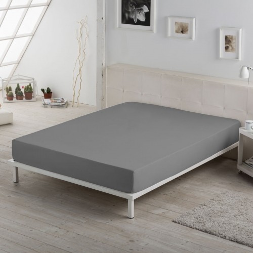 Fitted bottom sheet Alexandra House Living Titanium 160 x 190/200 cm 160 x 200 x 30 cm image 2