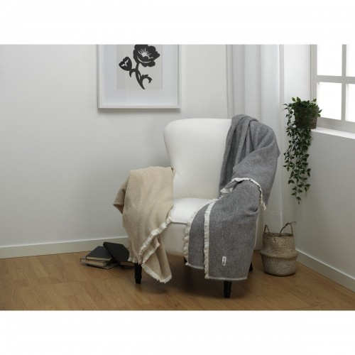 Blanket Alexandra House Living Lares Grey 180 x 240 cm image 2