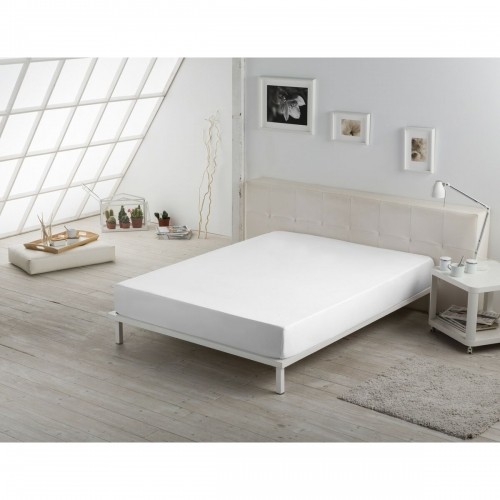 Fitted bottom sheet Alexandra House Living White 105 x 200 cm image 2