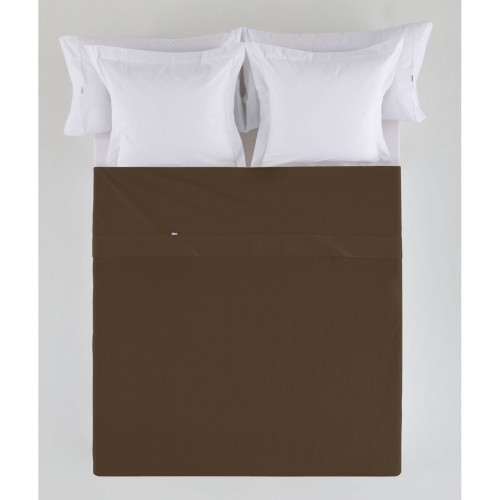 Top sheet Alexandra House Living Brown Chocolate 190 x 280 cm image 2