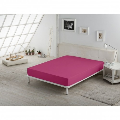 Fitted bottom sheet Alexandra House Living Fuchsia 200 x 200 cm image 2