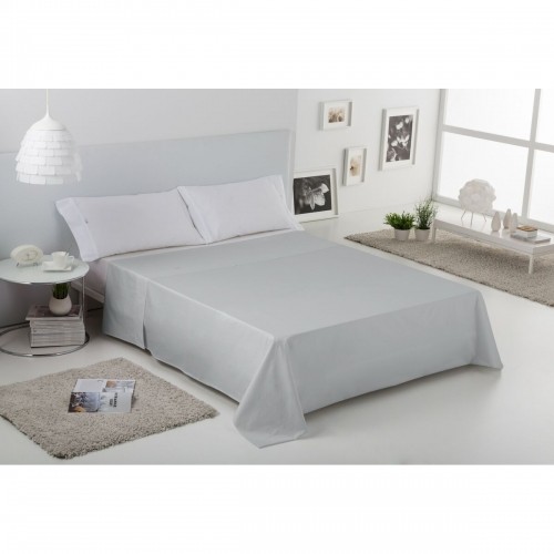 Top sheet Alexandra House Living Pearl Gray 190 x 270 cm image 2