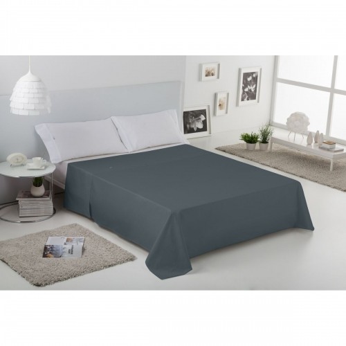 Top sheet Alexandra House Living Grey 170 x 270 cm image 2